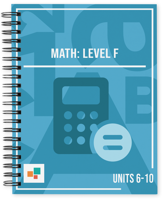 Math: Level F, Units 6-10