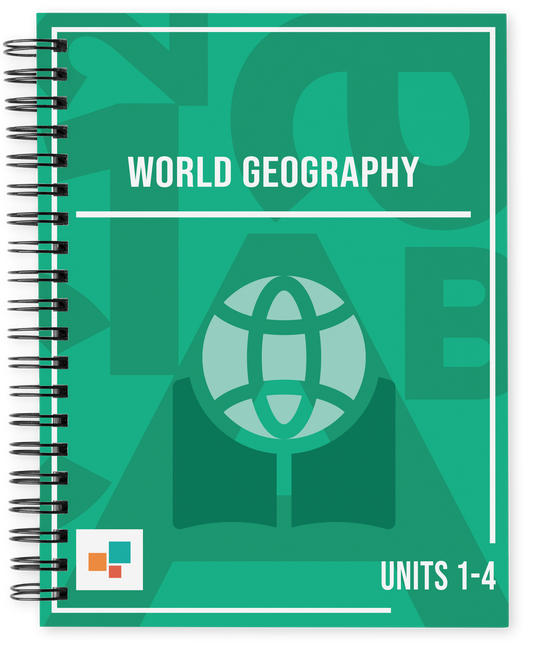 World Geography, Units 1-4